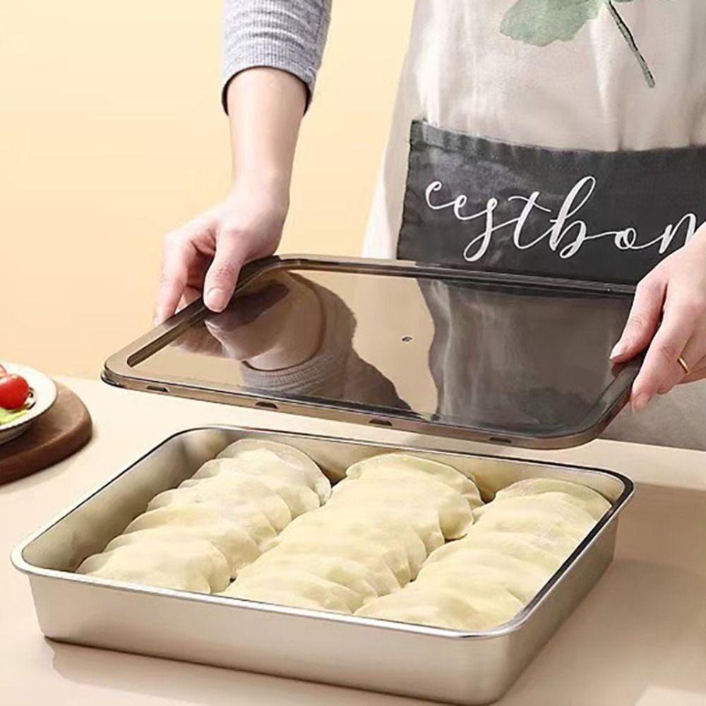 Meal Prep List - Stainless Steel Fresh-keeping Box Rectangular Non-stick