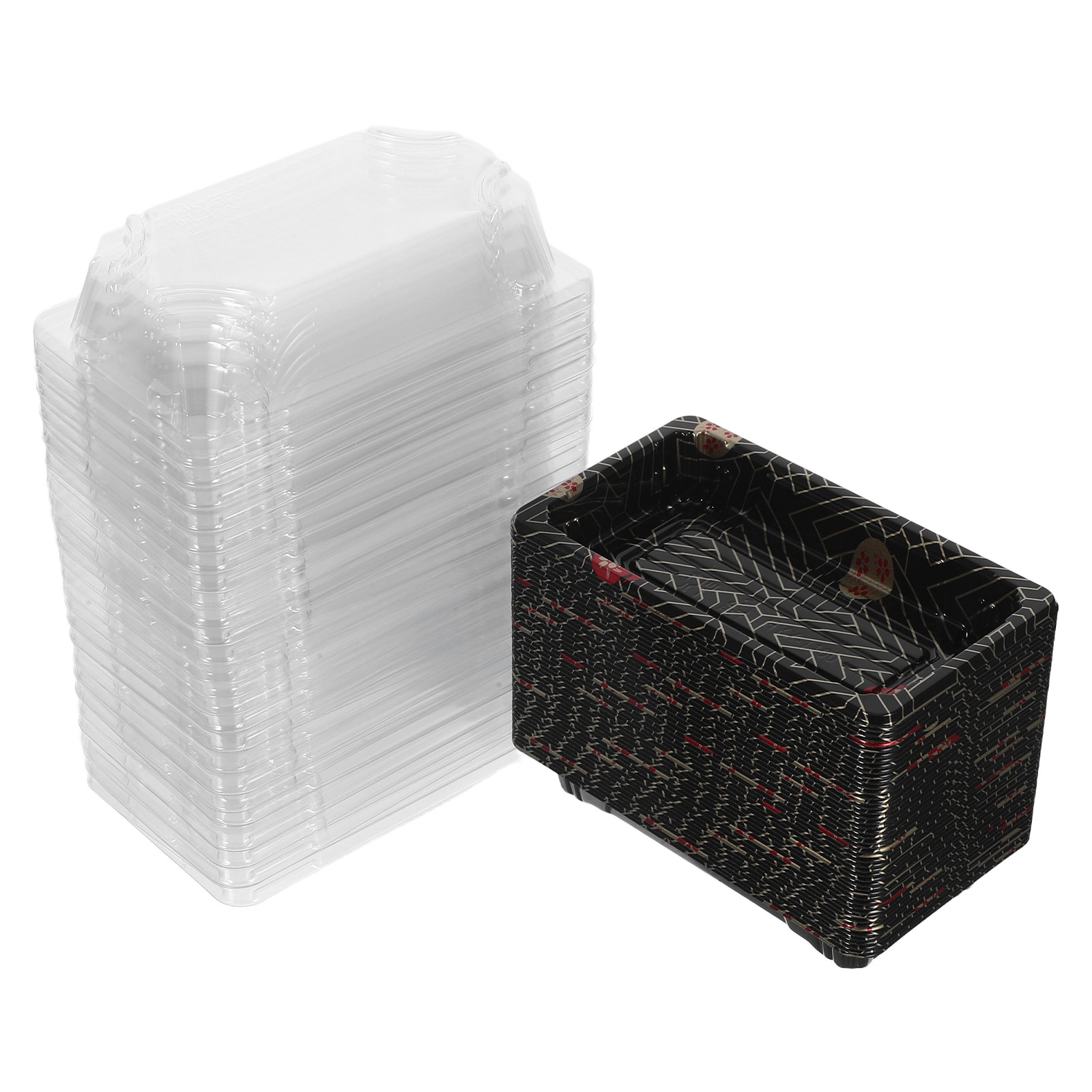 Meal Prep Japanese Food - 50Pcs Japanese Style Rectangular Sushi Container