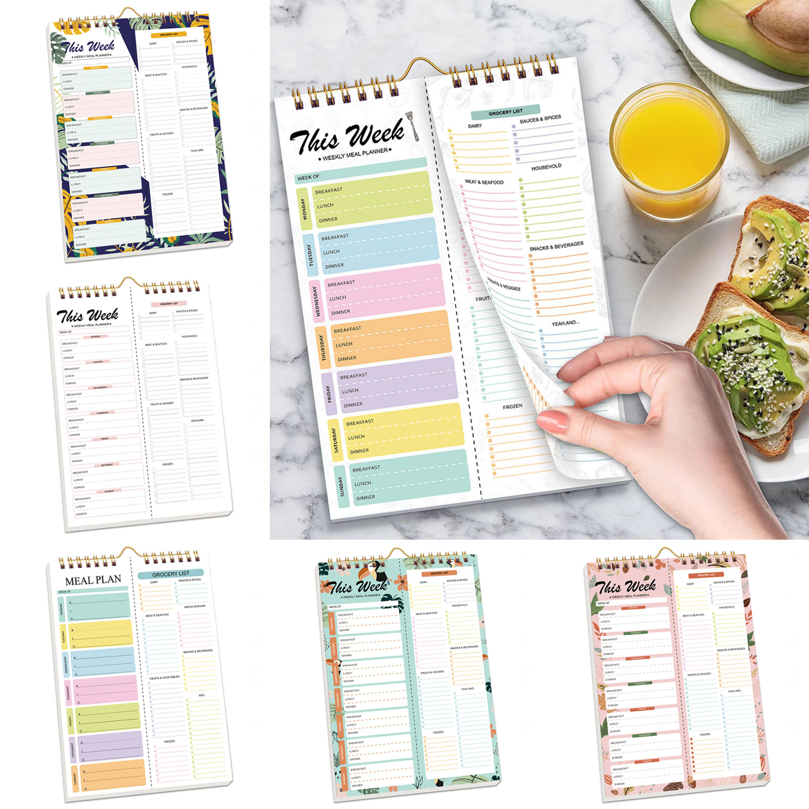 Breakfast Lunch Dinner Weekly  – Meal Plan Notepad Bewertung und Preis