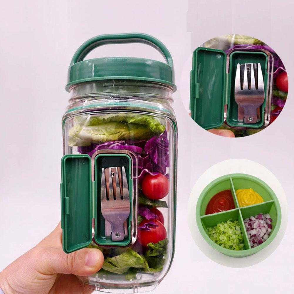 Portable Salad Container Jar w – Meal Prep List Bewertung und Preis