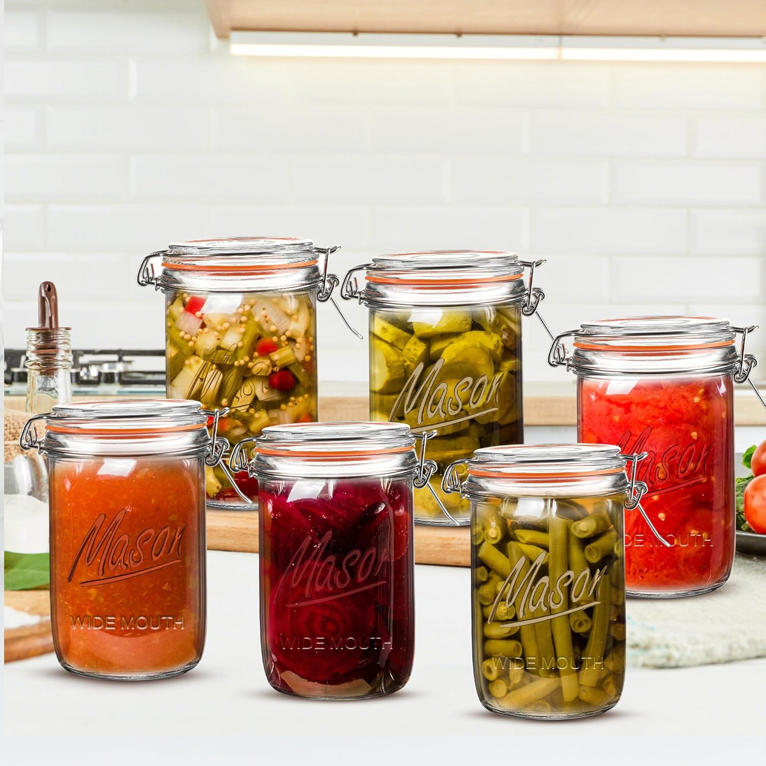 24oz Wide Mouth    Jars – 6 Pa – Meal Prep Overnight Oats Bewertung und Preis