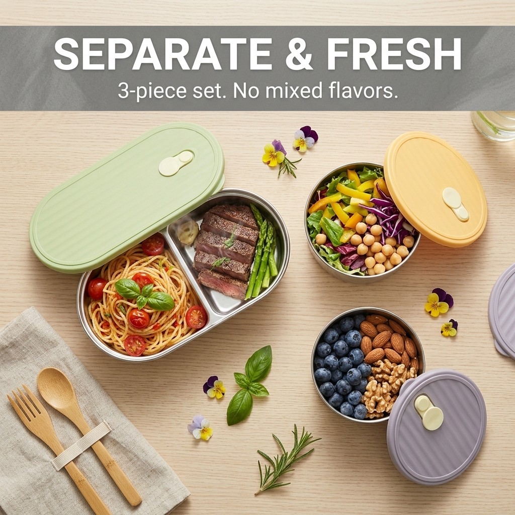 Microwavable 304 Stainless Ste – Meal Prep List Bewertung und Preis