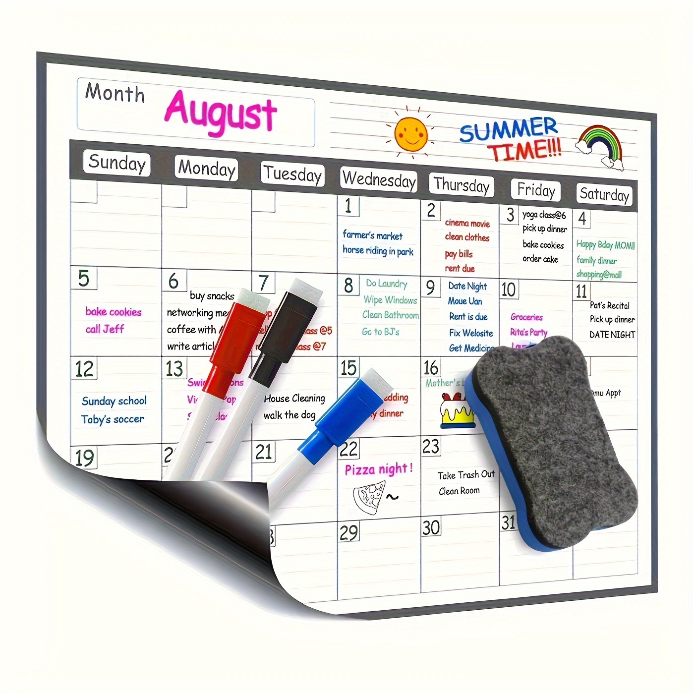 Magnetic refrigerator calendar – Meal Plan Notepad Bewertung und Preis