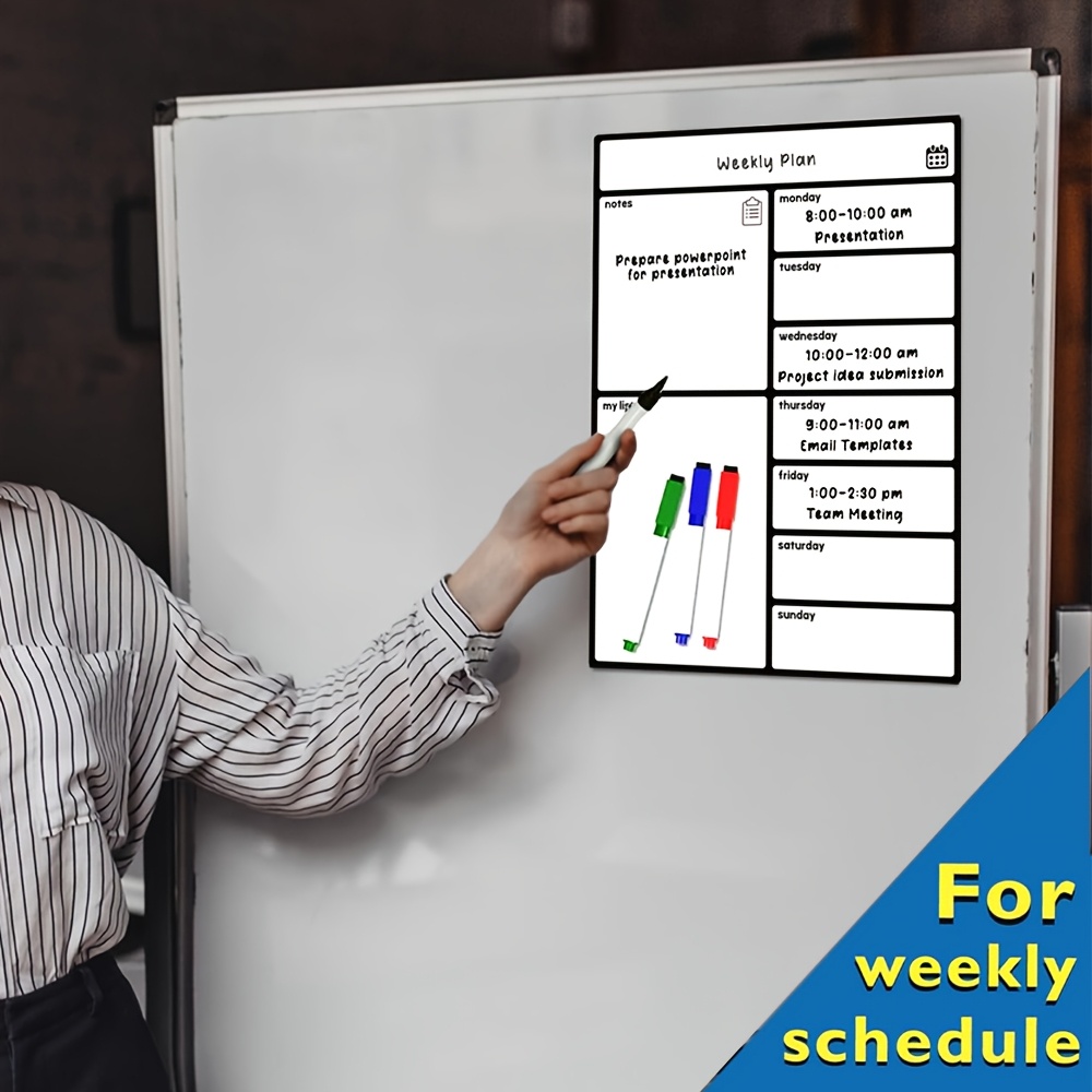 A3 Magnetic Whiteboard Fridge  – Meal Plan Notepad Bewertung und Preis