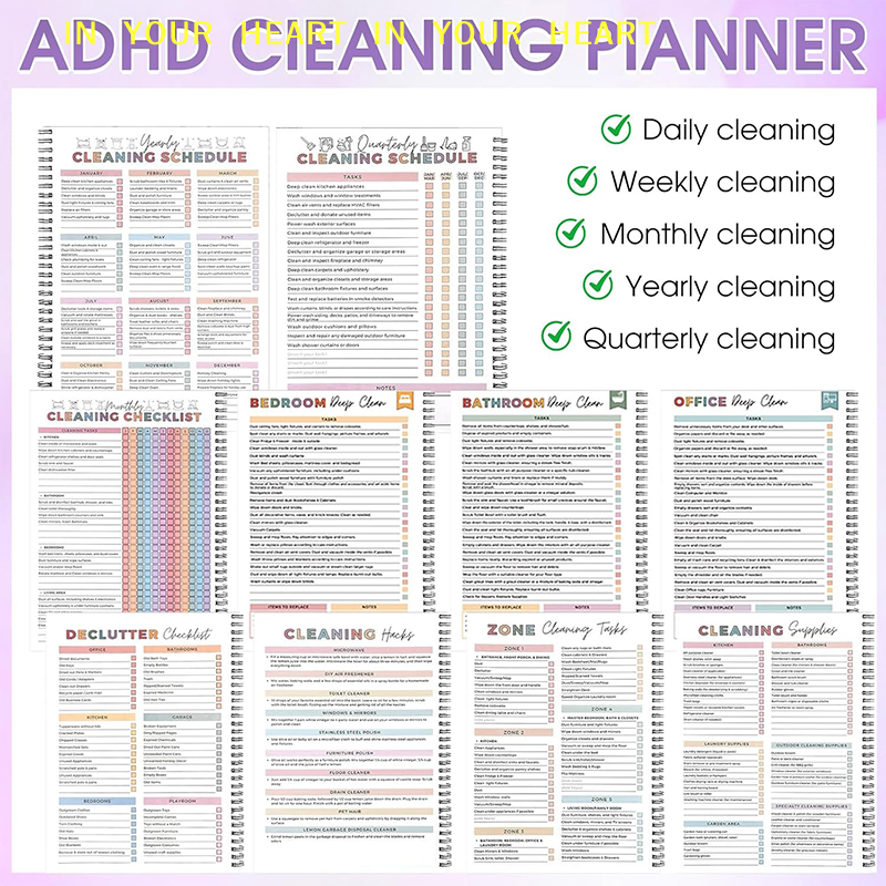Daily, Weekly & Monthly Cleani – Meal Plan Notepad Bewertung und Preis