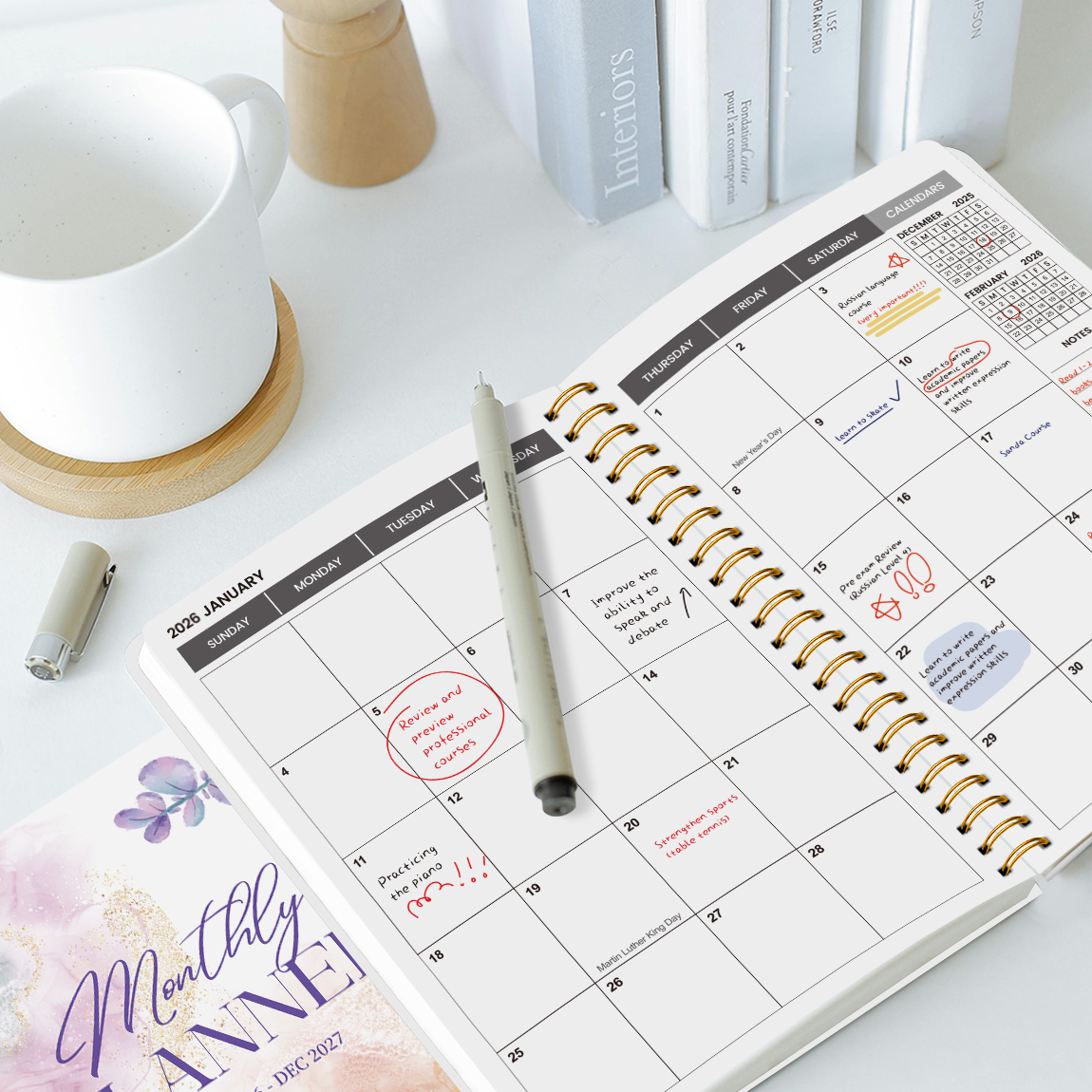 2026-2027 A5 Weekly & Monthly  – Meal Plan Notepad Bewertung und Preis