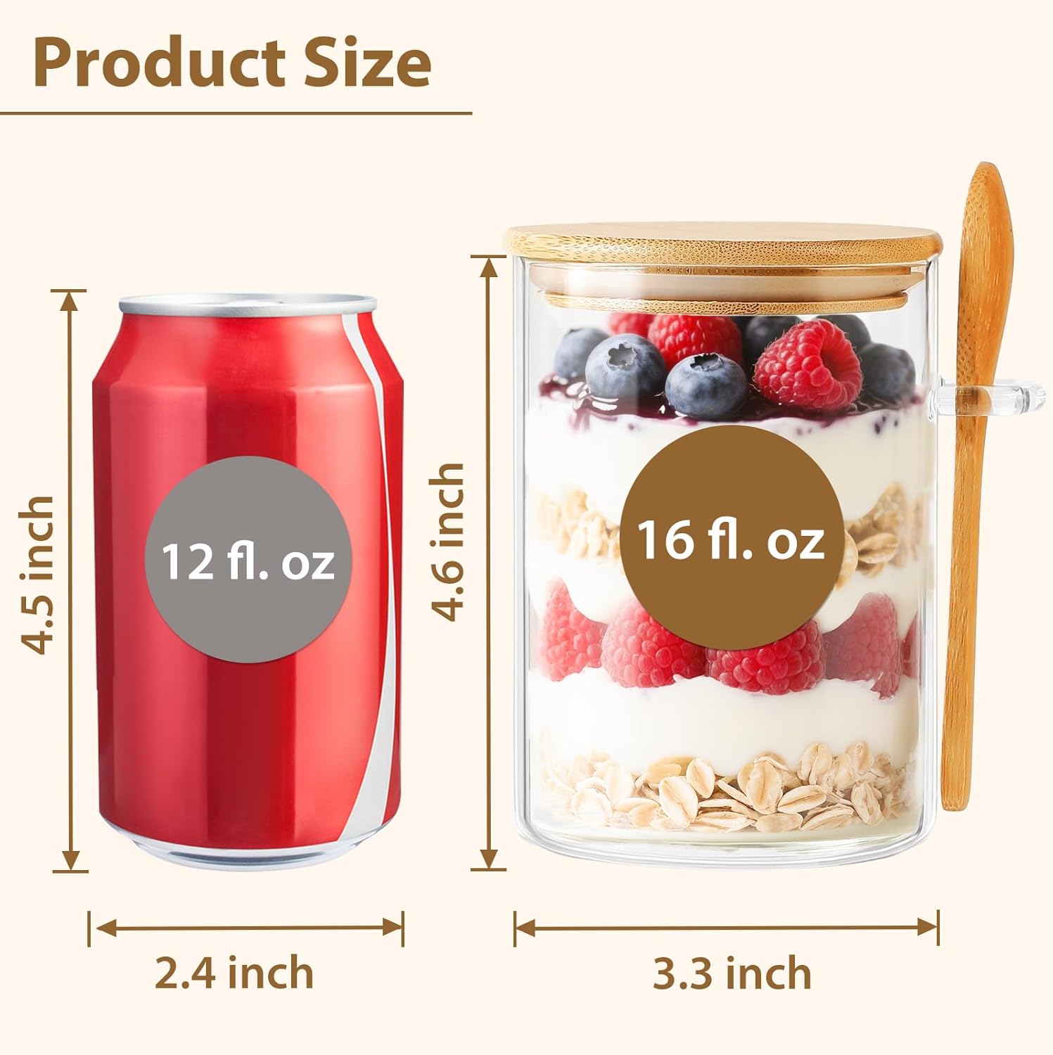 6 Pack Overnight Oats Containe – Meal Prep Overnight Oats Bewertung und Preis