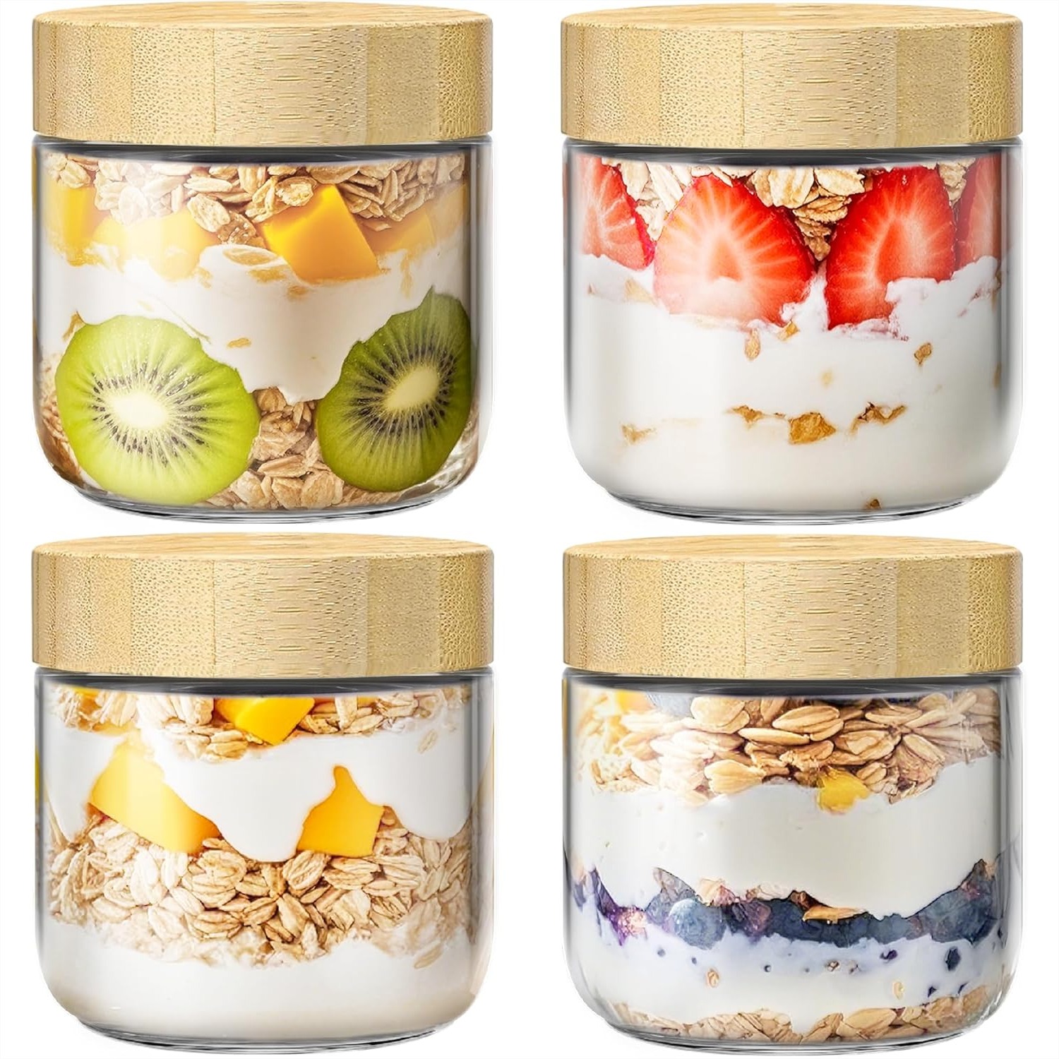 4 Pack 10oz Overnight Oats Con – Meal Prep Overnight Oats Bewertung und Preis