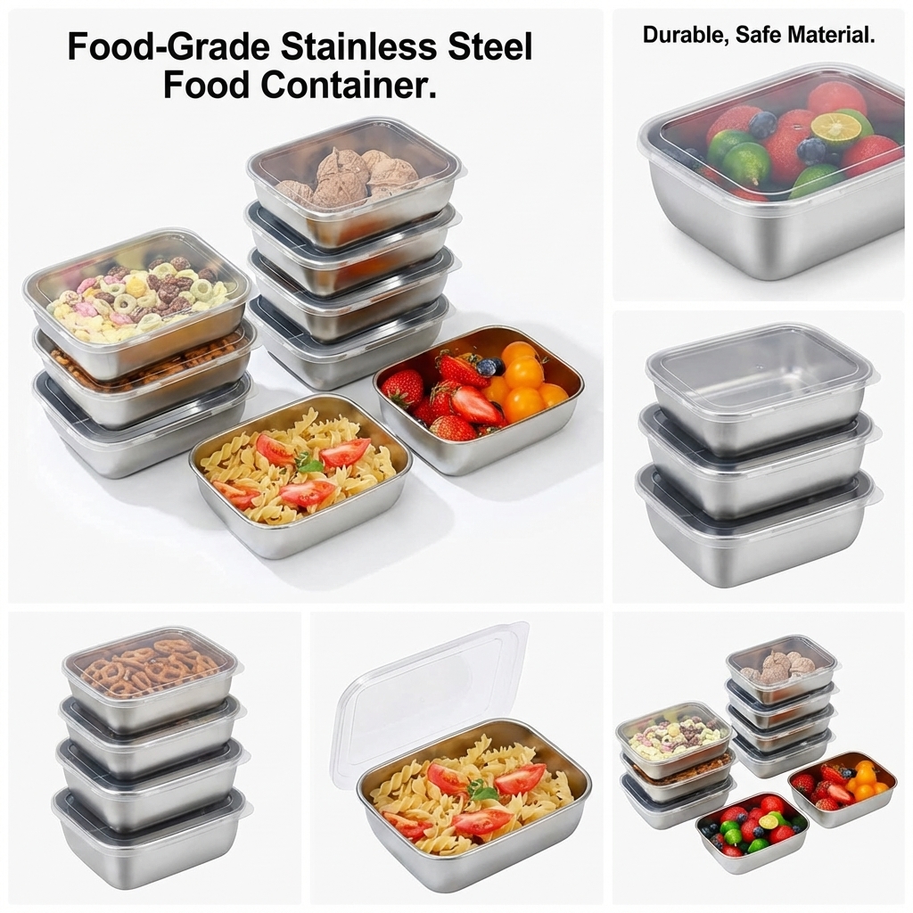 5PCS Stainless Steel Food Stor – Meal Prep List Bewertung und Preis