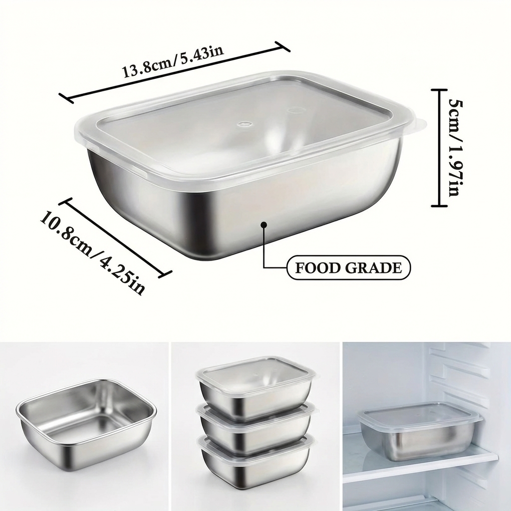 5PCS Stainless Steel Food Stor – Meal Prep List Bewertung und Preis