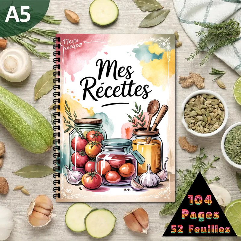 A5 French Special Recipe Book, – Meal Plan Notepad Bewertung und Preis