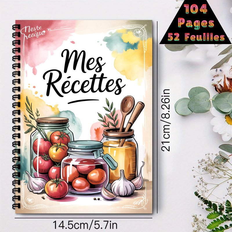 A5 French Special Recipe Book, – Meal Plan Notepad Bewertung und Preis