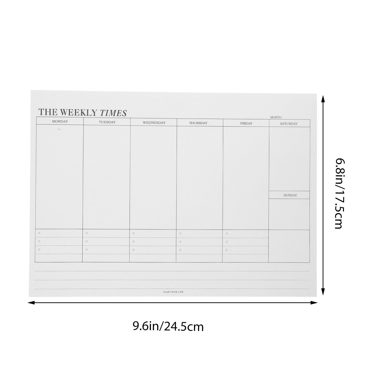 Weekly Calendar Planner Notepa – Meal Plan Notepad Bewertung und Preis