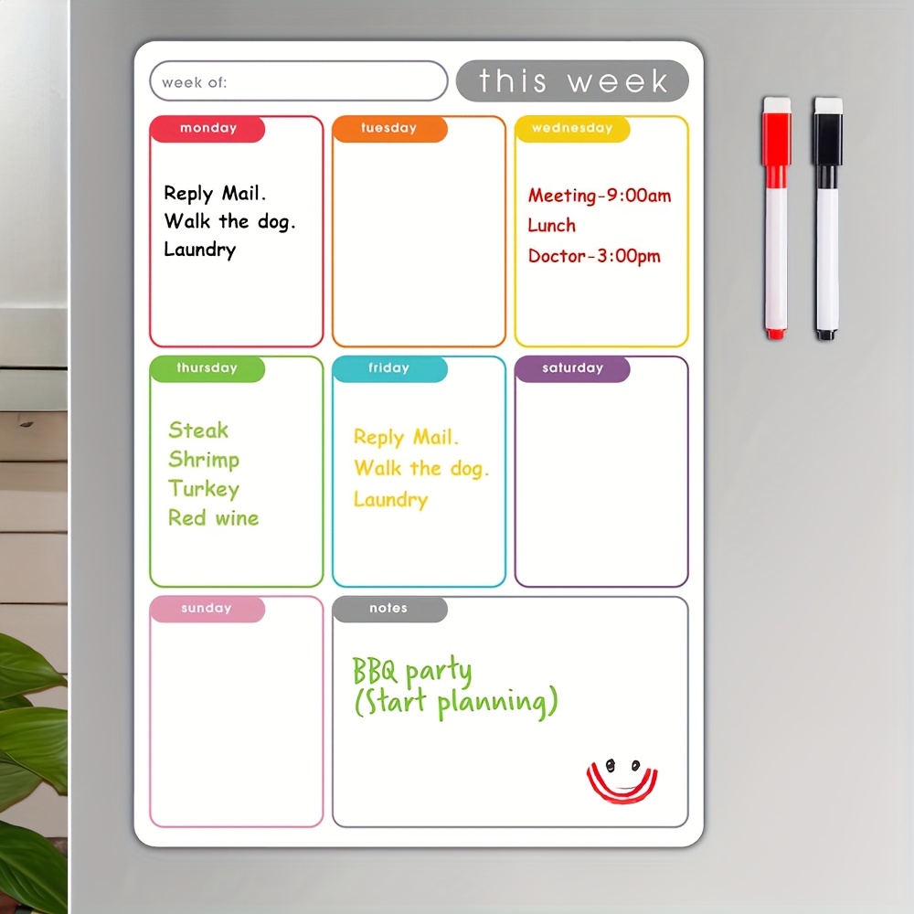 A4 Magnetic Weekly Planner, Er – Meal Plan Notepad Bewertung und Preis