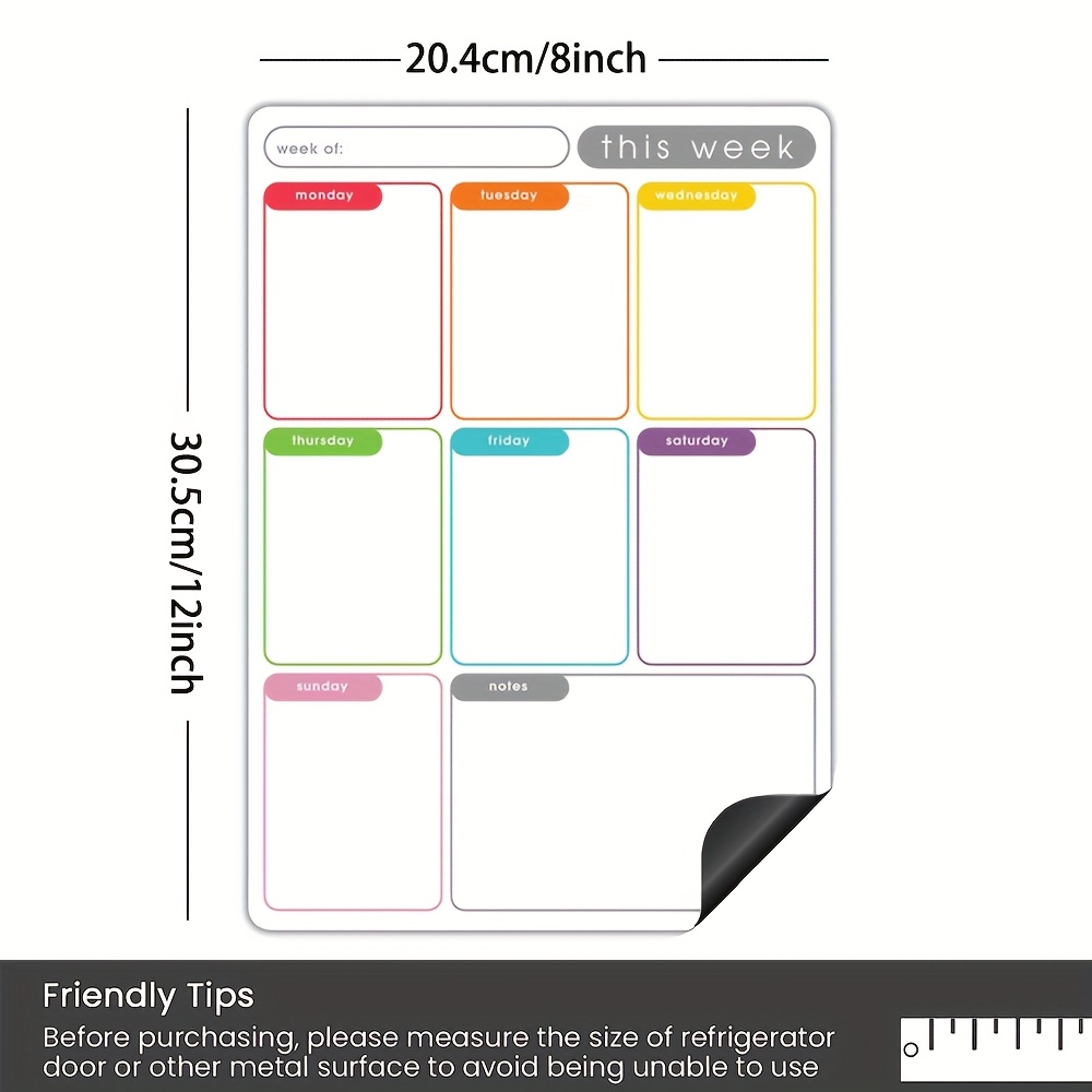 A4 Magnetic Weekly Planner, Er – Meal Plan Notepad Bewertung und Preis