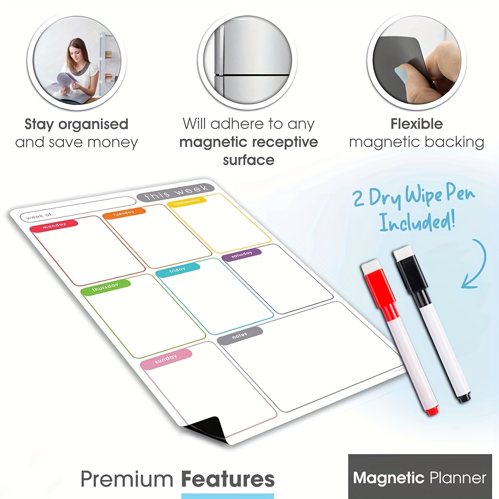 A4 Magnetic Weekly Planner, Er – Meal Plan Notepad Bewertung und Preis