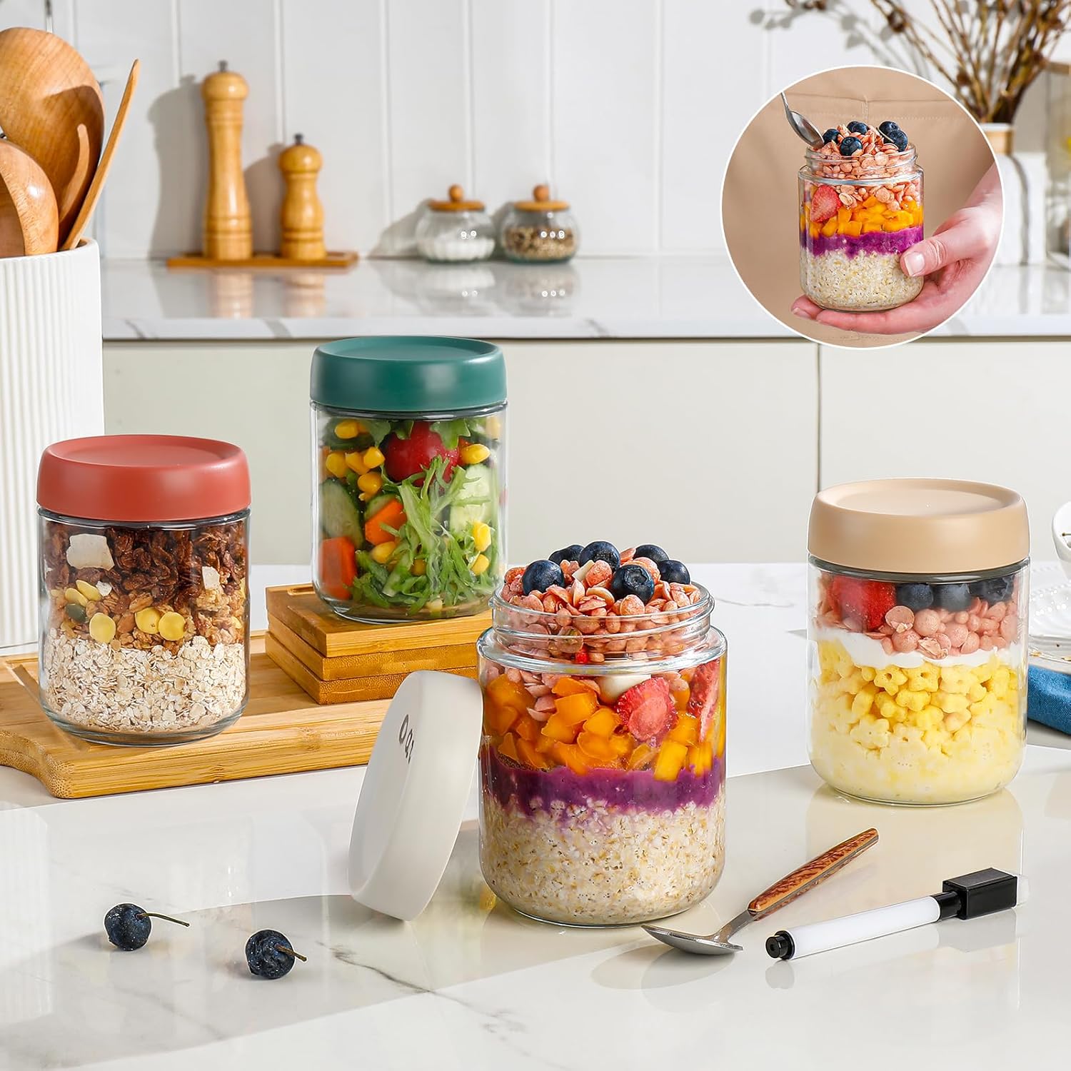Glass Overnight Oats Container – Meal Prep Overnight Oats Bewertung und Preis