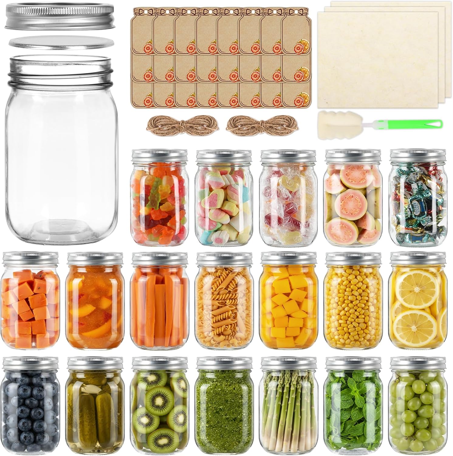 12 oz    Jars with Lids 20 Pac – Meal Prep Overnight Oats Bewertung und Preis