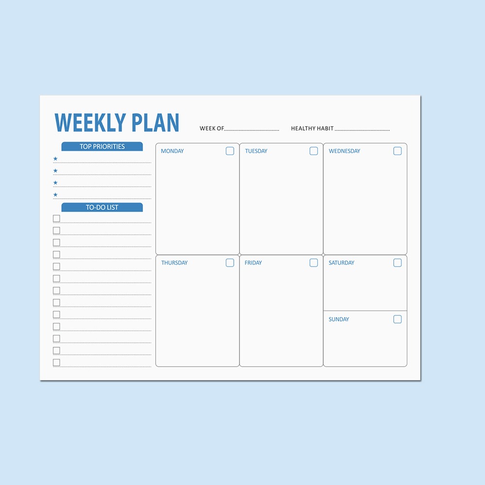 Wide To Do Planner Weekly Plan – Meal Plan Notepad Bewertung und Preis