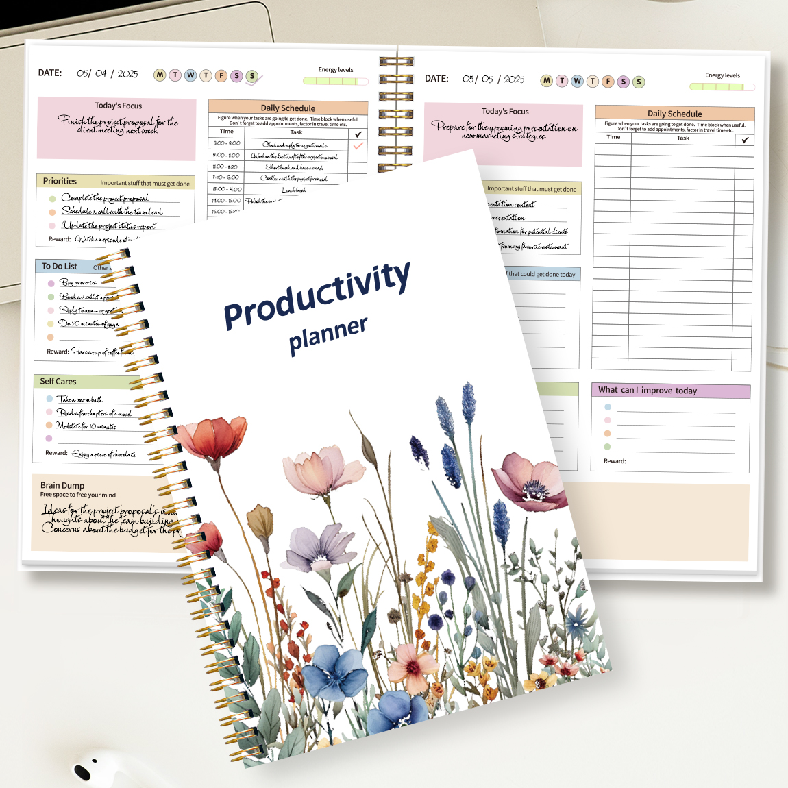 B5 Productivity Planner, Daily – Meal Plan Notepad Bewertung und Preis