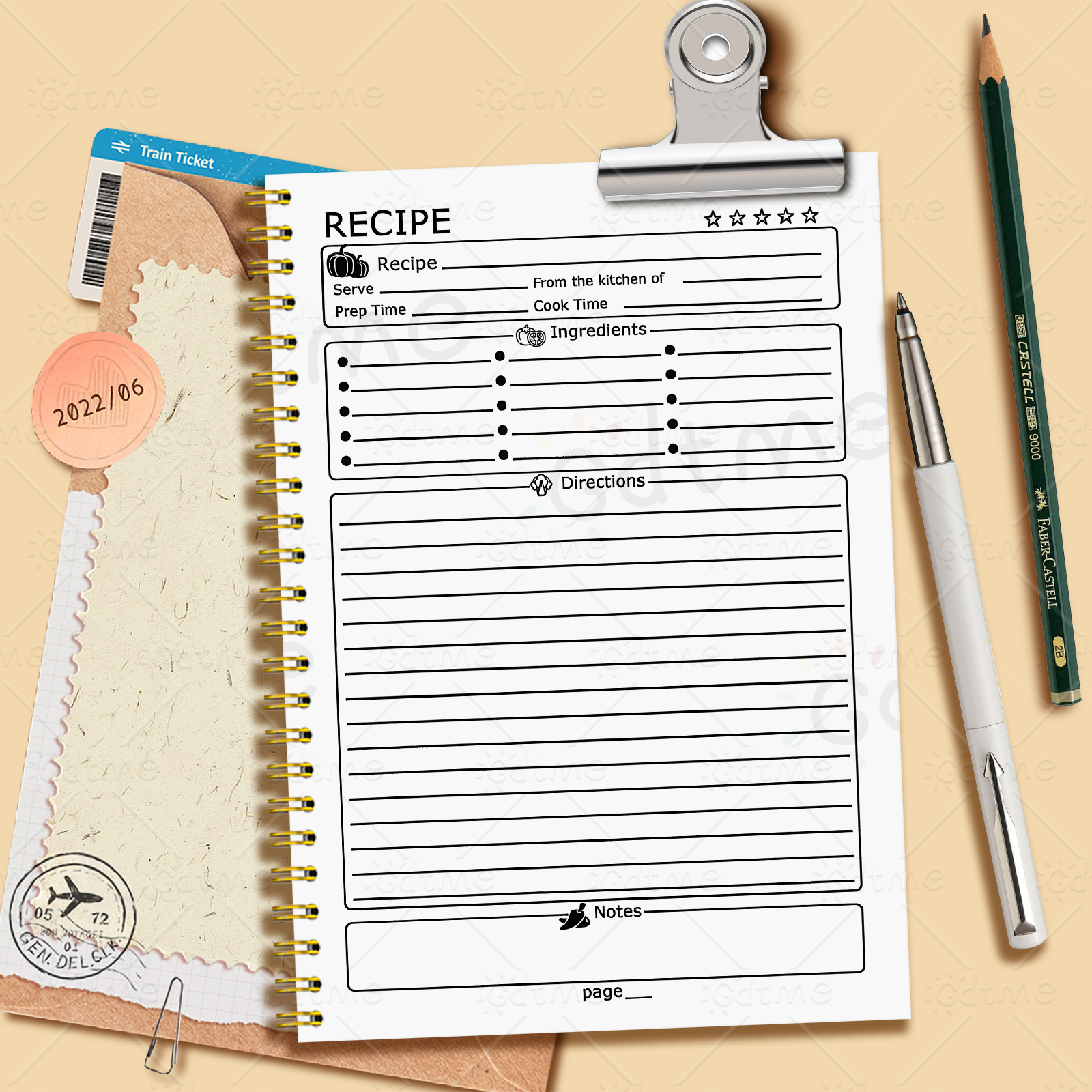 1 Recipe Notebook A kitchen pl – Meal Plan Notepad Bewertung und Preis