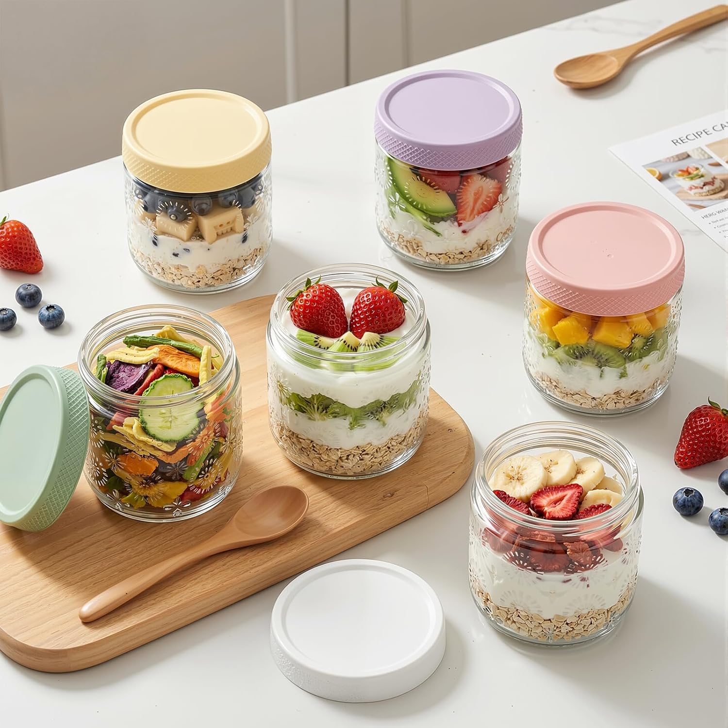 6 Pack 16 oz Overnight Oats Co – Meal Prep Overnight Oats Bewertung und Preis