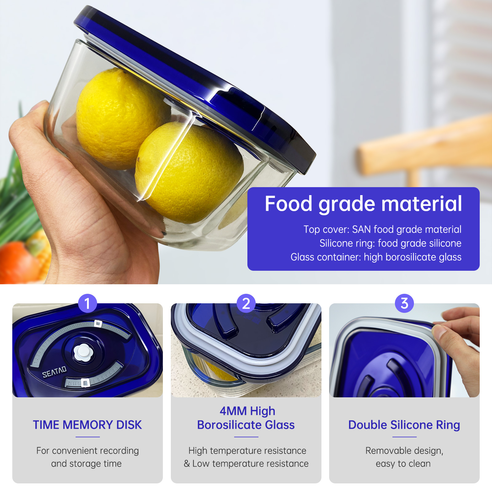 SEATAO Glass Food Storage Cont – Meal Prep List Bewertung und Preis