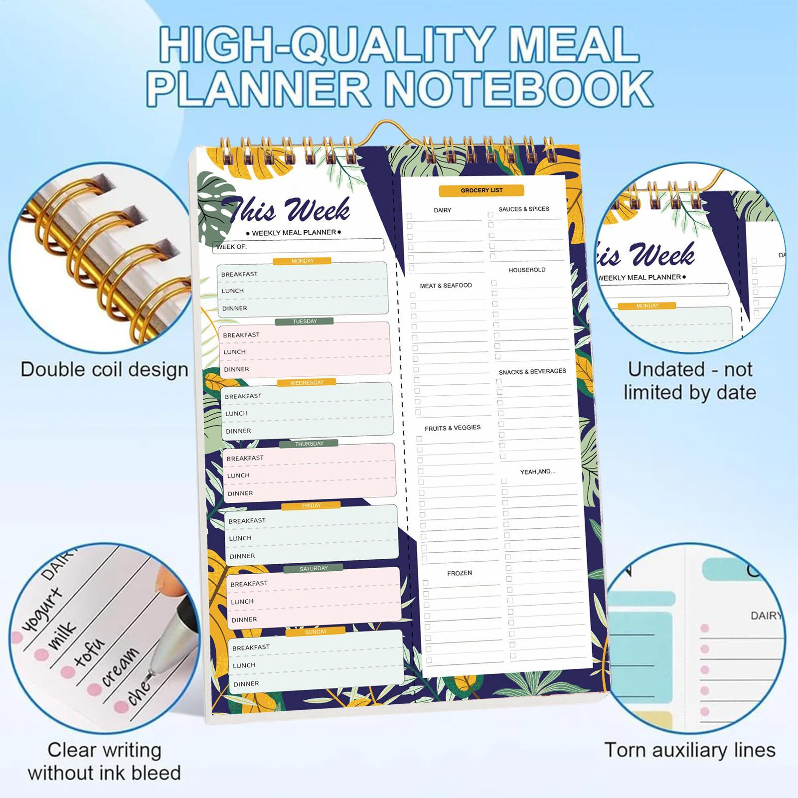 Weekly Meal Planner And Grocer – Meal Plan Notepad Bewertung und Preis